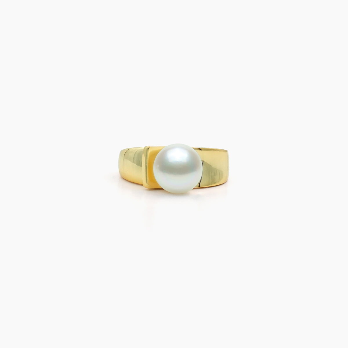 Sculpted Pearl Adjustable Ring