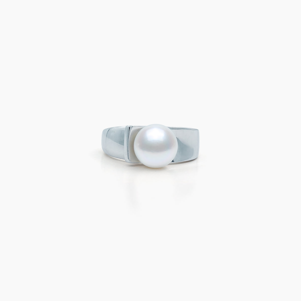 Sculpted Pearl Adjustable Ring