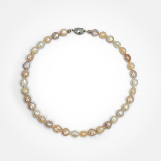 Radiant Cascade Keshi Necklace