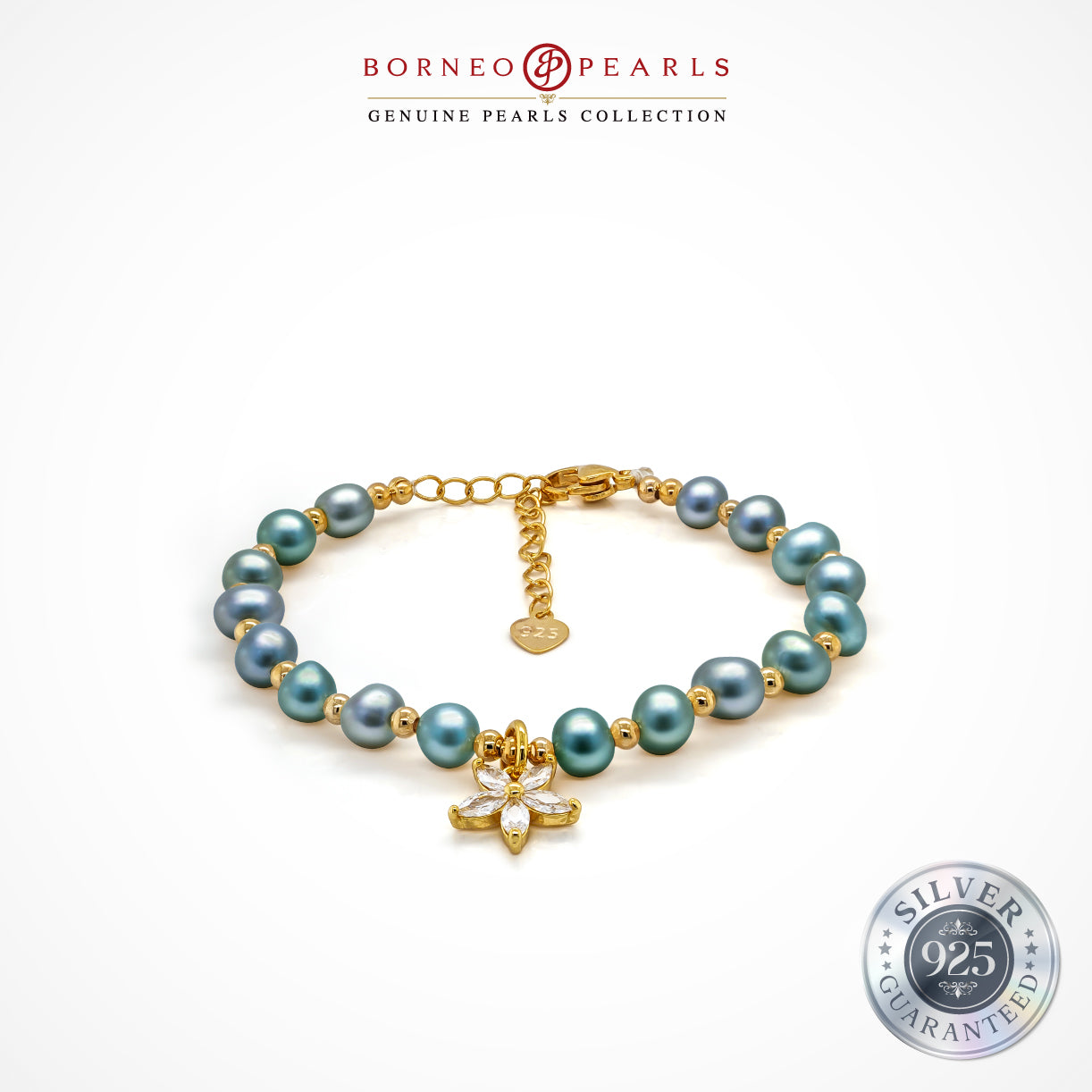 Blossom Elegance Pearl Bracelet