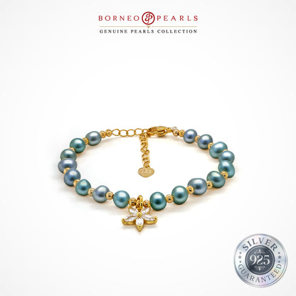 Blossom Elegance Pearl Bracelet