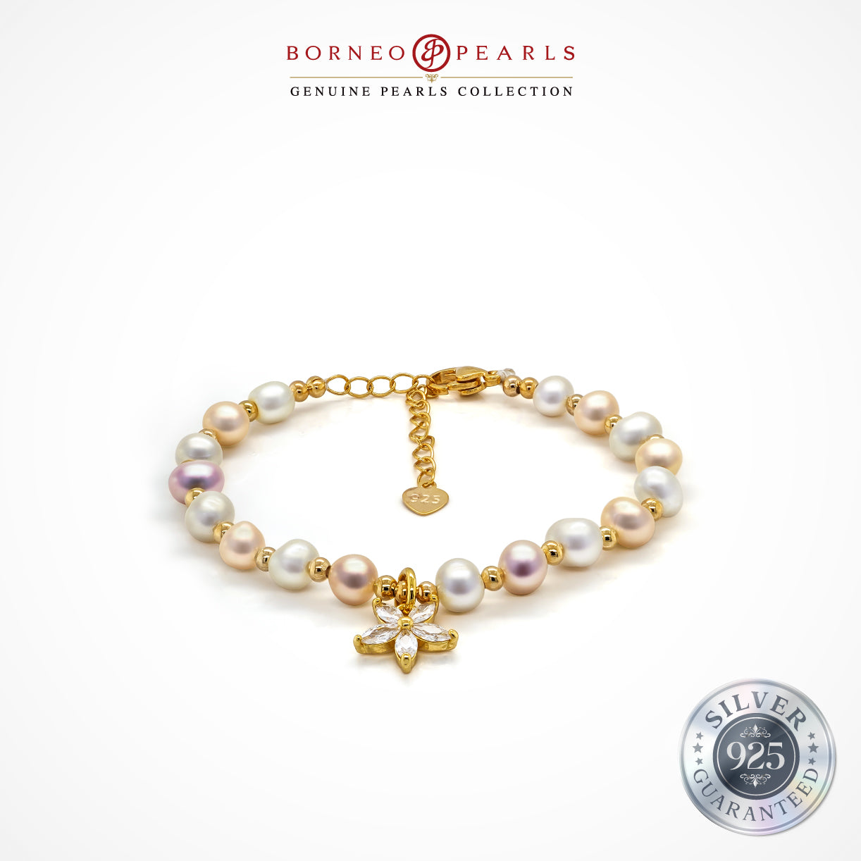 Blossom Elegance Pearl Bracelet