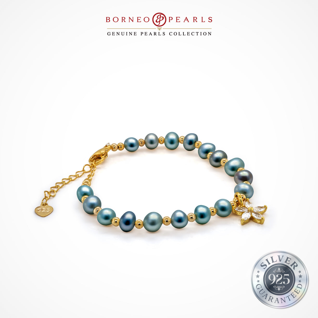 Blossom Elegance Pearl Bracelet