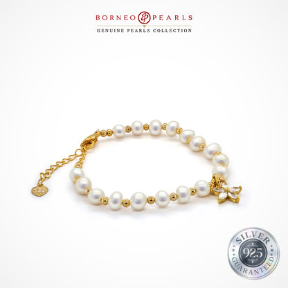 Blossom Elegance Pearl Bracelet