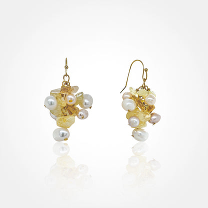 Cluster Baroque Pearl Earring
