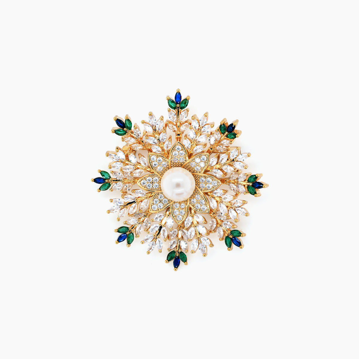 Elegant Pearl Brooch Collection