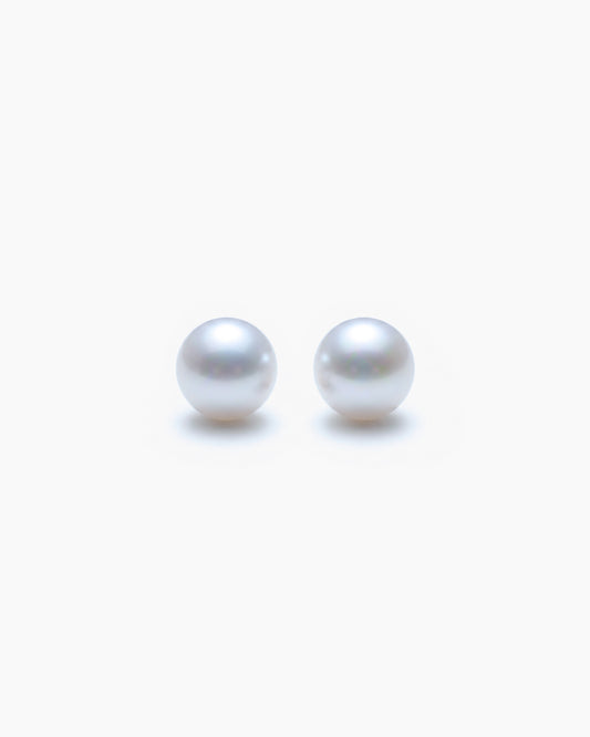 Borneo Pearls Classic Akoya Pearl Stud Earrings 6.5–7mm in 925 Sterling Silver