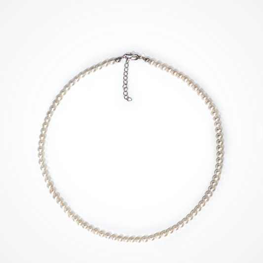 4–5mm Off-Round White Pearl Necklace