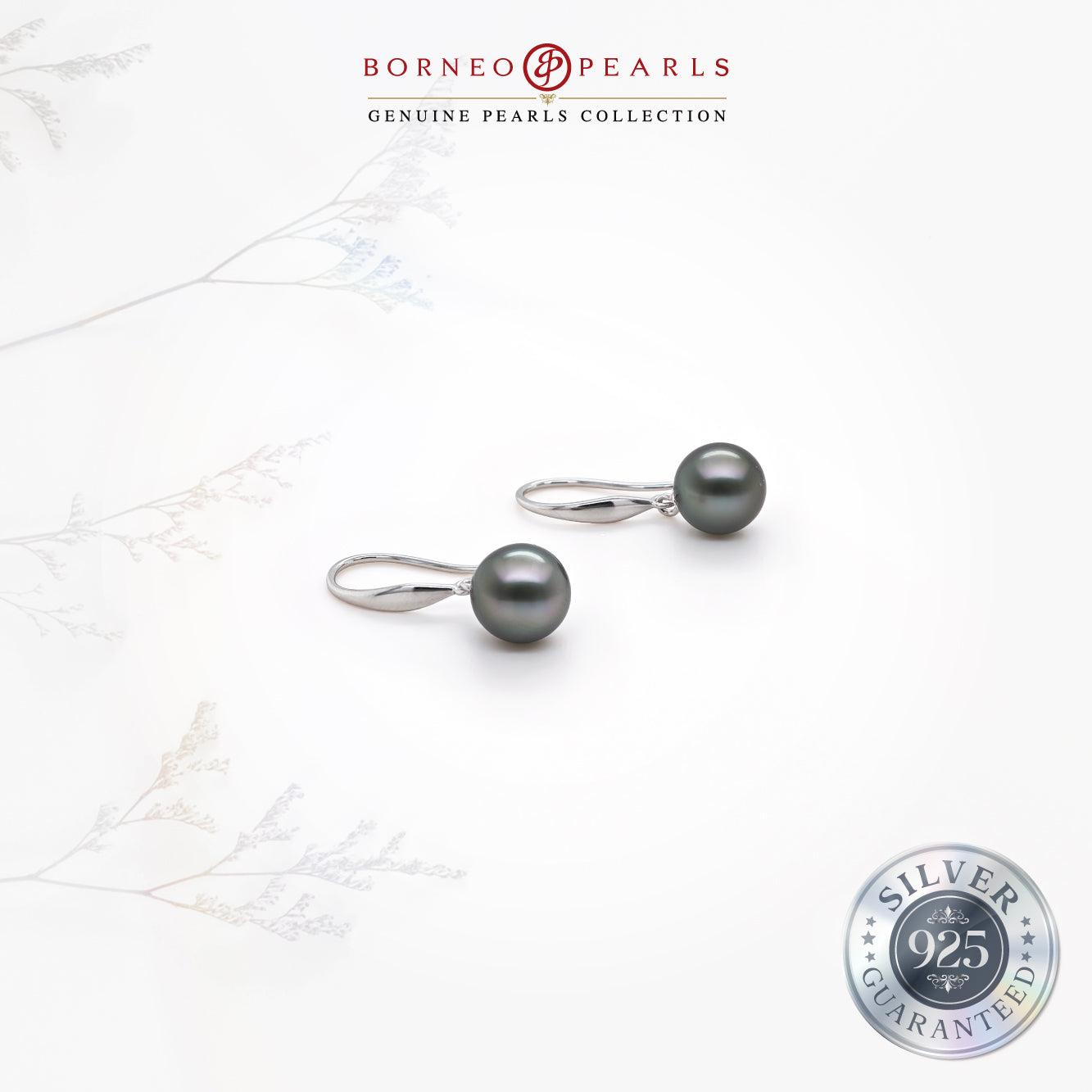 8-9mm Drop Tahitian Pearl in 925 Silver