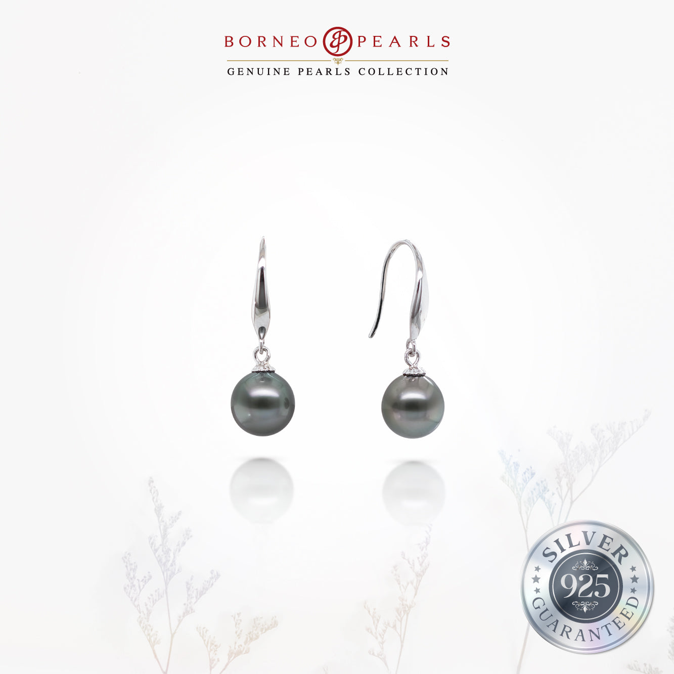 8-9mm Drop Tahitian Pearl in 925 Silver