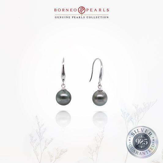 8-9mm Drop Tahitian Pearl in 925 Silver