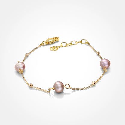 Tin Cup Pearl Bracelet