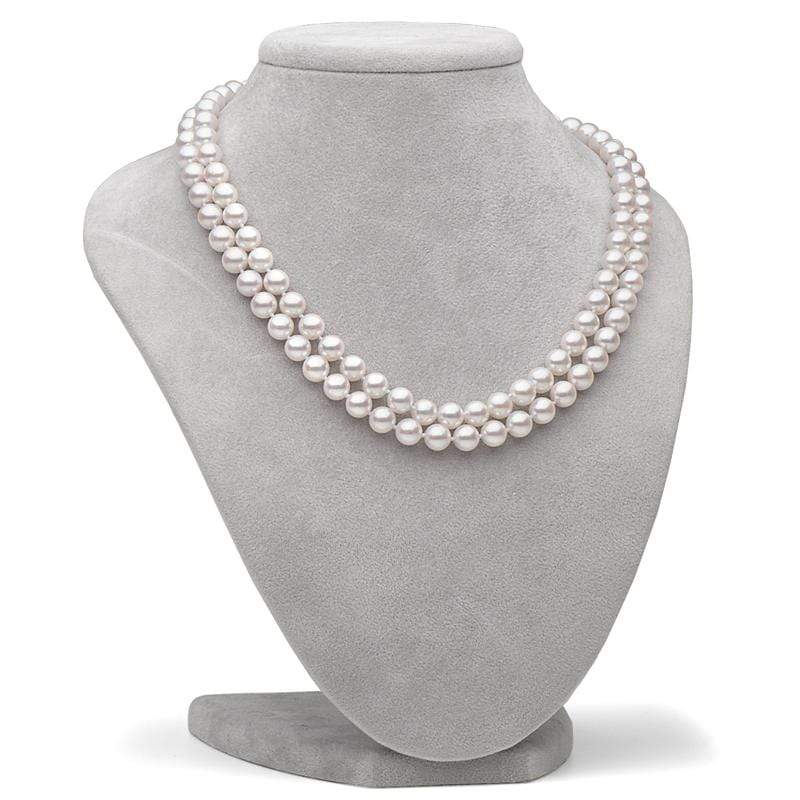 9mm Classic Double Layer Pearl Necklace