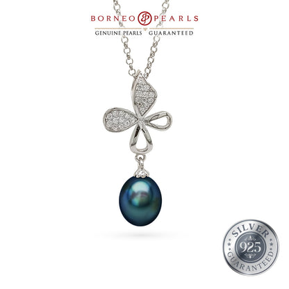 925 Silver Pearl Earring & Pendant Set - Grace