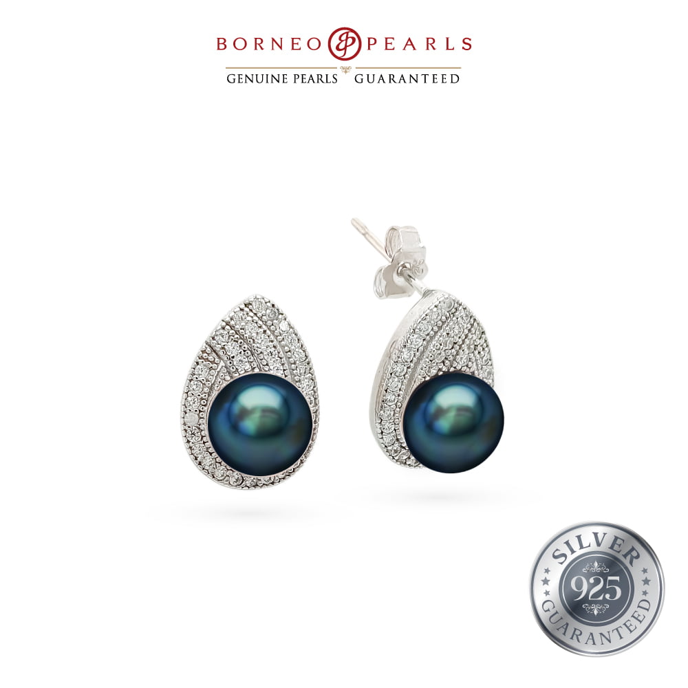 925  Silver Pearl Earring & Pendant Set - ELEGANCE