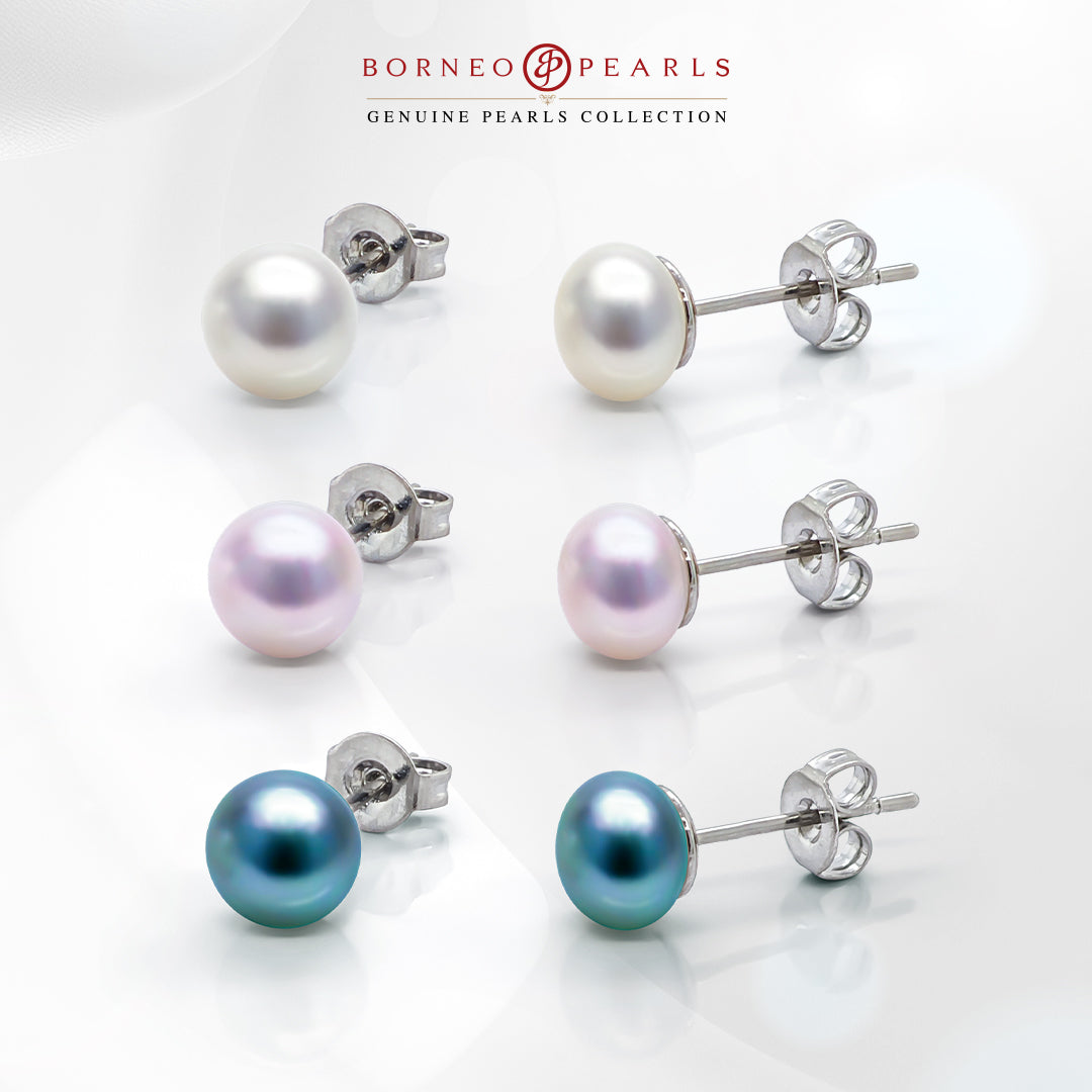 3 Pairs of Pearl Studs for Rm99