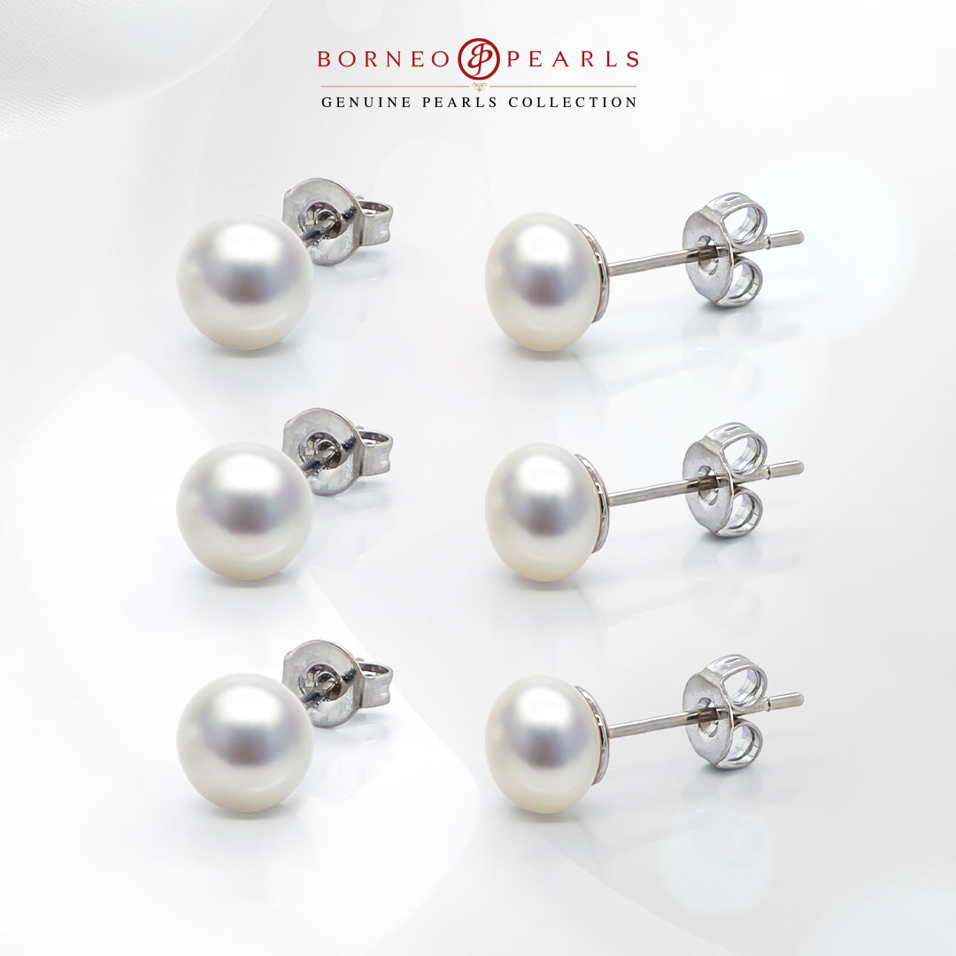 3 Pairs of Pearl Studs for Rm99