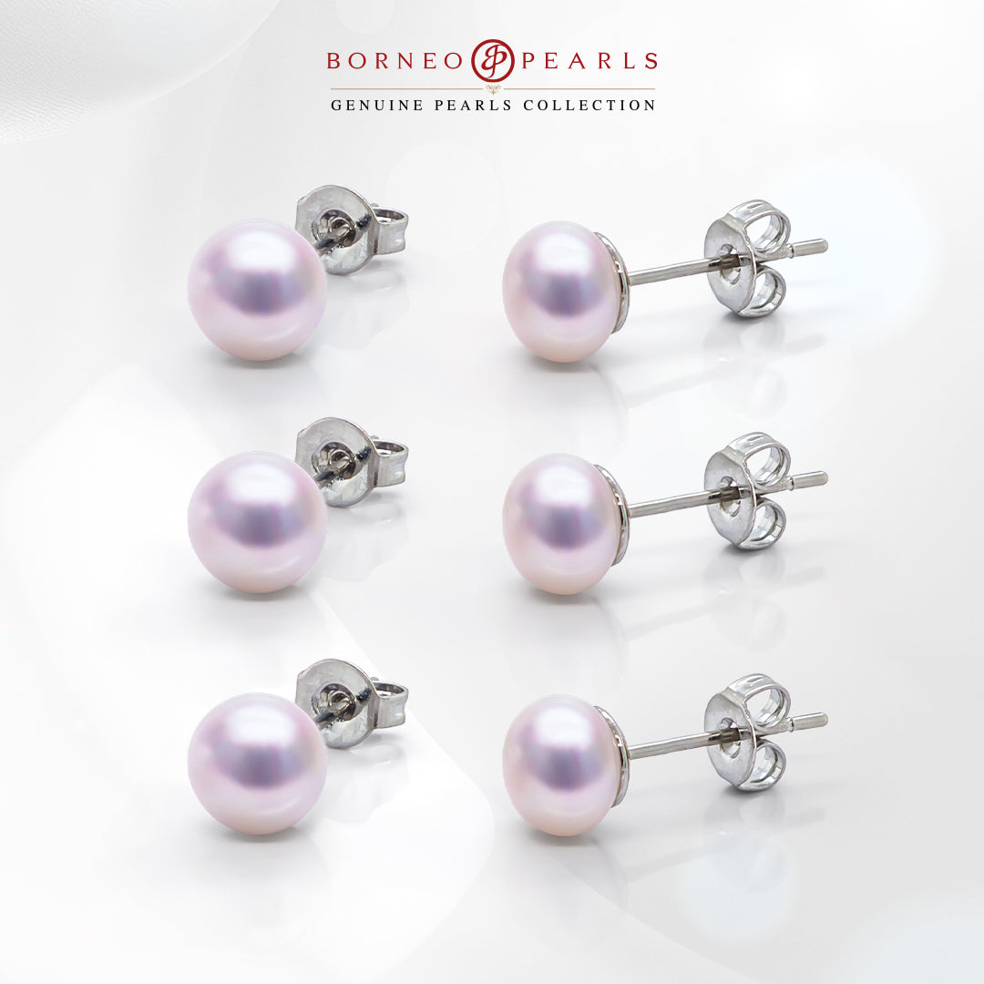 3 Pairs of Pearl Studs for Rm99