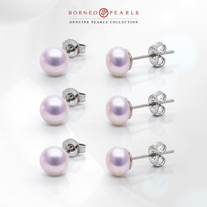 3 Pairs of Pearl Studs for Rm99