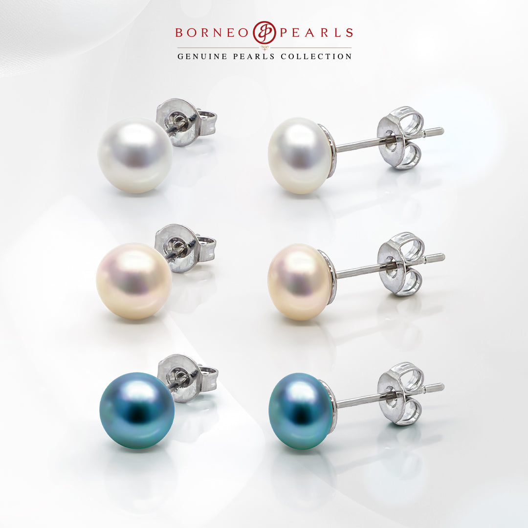 3 Pairs of Pearl Studs for Rm99