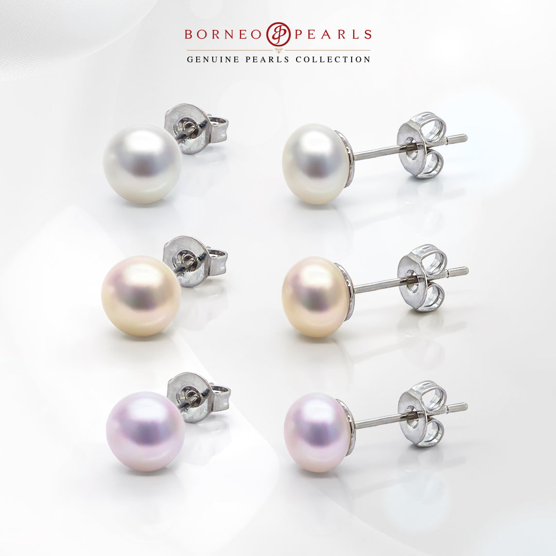 3 Pairs of Pearl Studs for Rm99