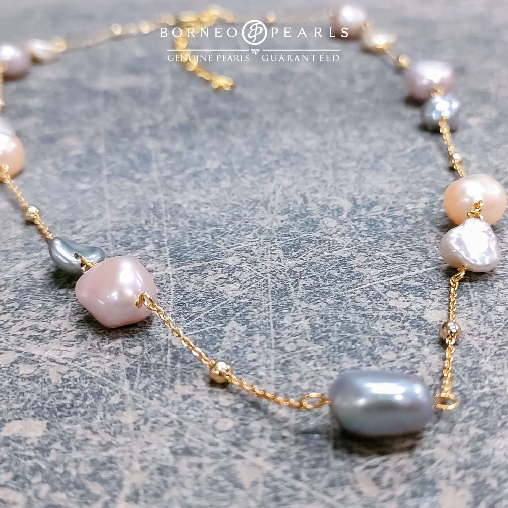 Keshi Pearl Statement Necklace