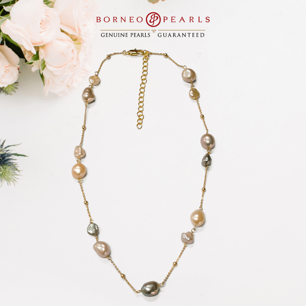 Keshi Pearl Statement Necklace