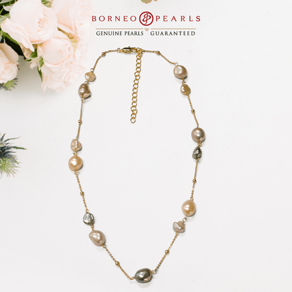 Keshi Pearl Statement Necklace