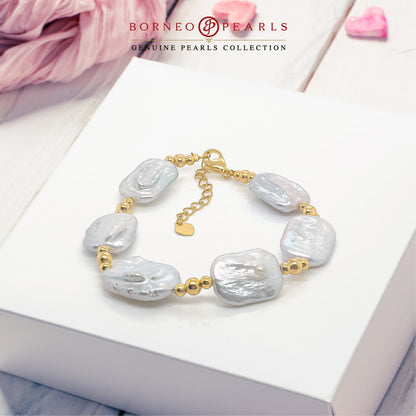 Biwa  Pearl Bracelet