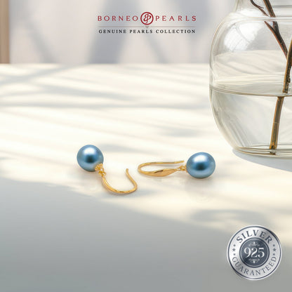 Classic Drop Pearl Earrings in 925 Silver