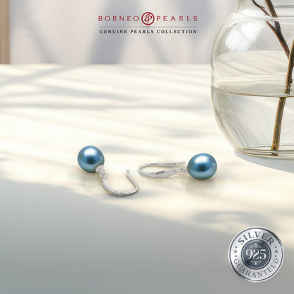 Classic Drop Pearl Earrings in 925 Silver