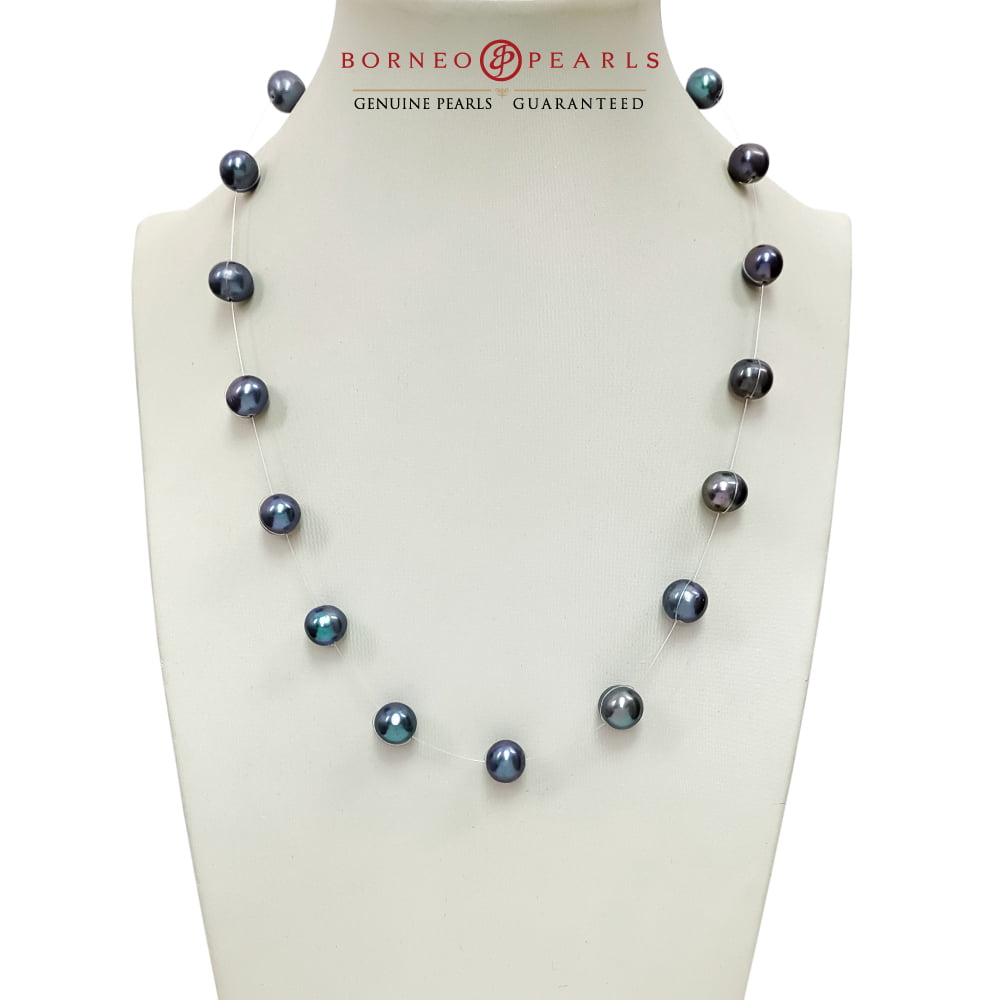 9-10mm Floating Pearl Necklace