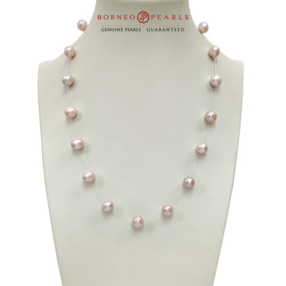 9-10mm Floating Pearl Necklace