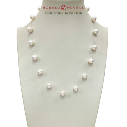 9-10mm Floating Pearl Necklace