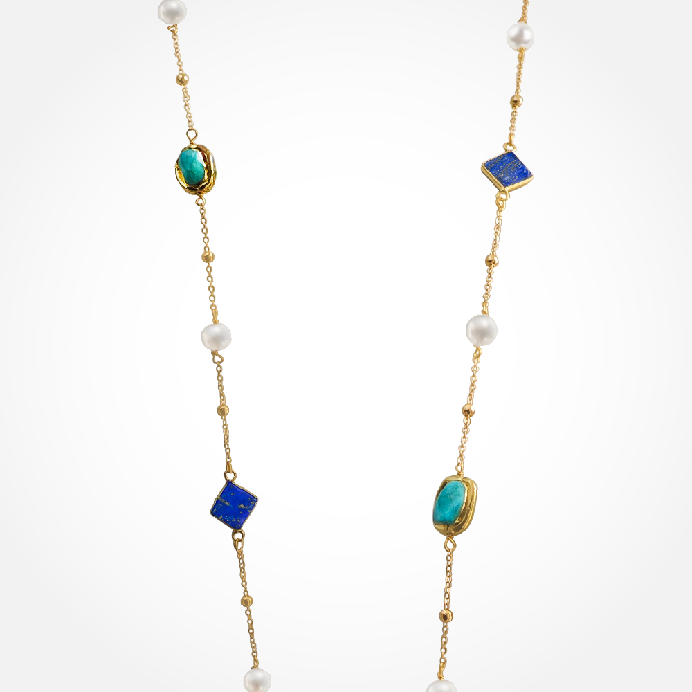 Elysian Blue Lapis Lazuli & Turquoise Necklace