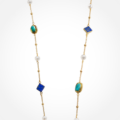 Elysian Blue Lapis Lazuli & Turquoise Necklace