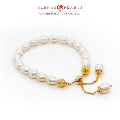 Luscious Pearl Drop Bracelet