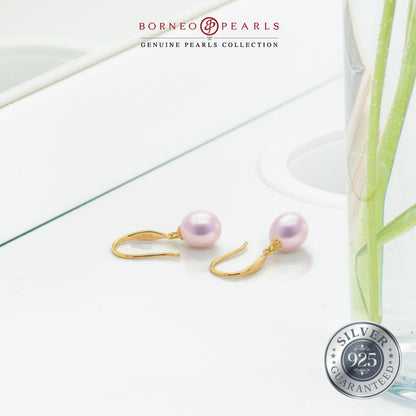 Classic Drop Pearl Earrings in 925 Silver