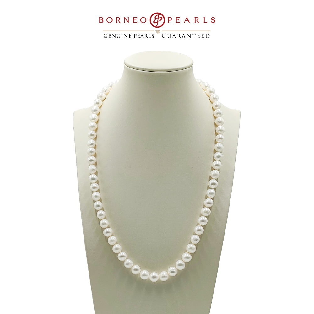 21- INCHES,9-10MM PEARL NECKLACE