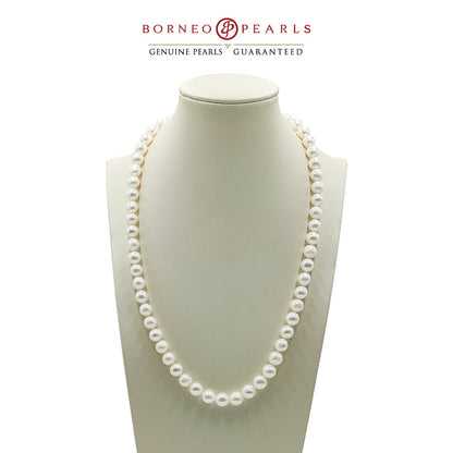 21- INCHES,9-10MM PEARL NECKLACE