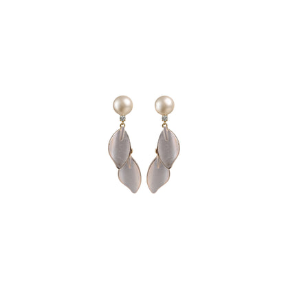 Pearl Petal Drops Earring
