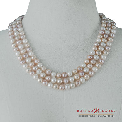 64 Inch Rope Pearl Necklace