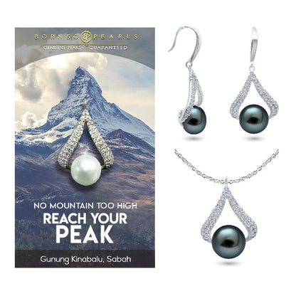 Reach Your Peak Pearl Earring and Pendant set