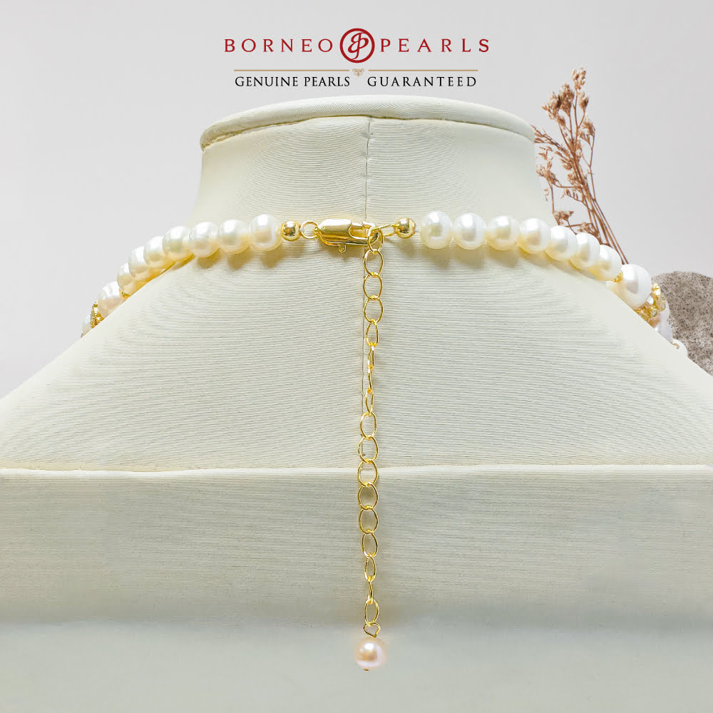 Pretty in Pastel Three Layer Pearl Necklace