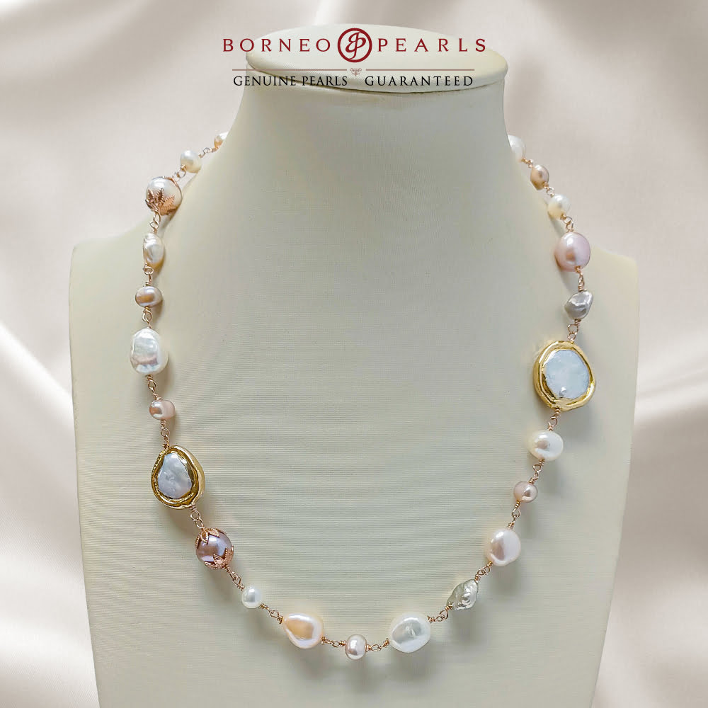 Pretty in Pastel Pearl Necklace