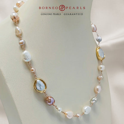 Pretty in Pastel Pearl Necklace