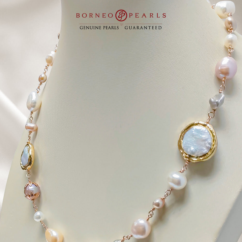 Pretty in Pastel Pearl Necklace