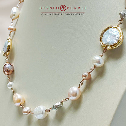 Pretty in Pastel Pearl Necklace