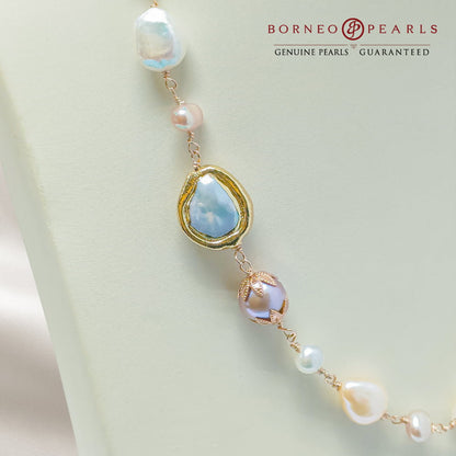 Pretty in Pastel Pearl Necklace