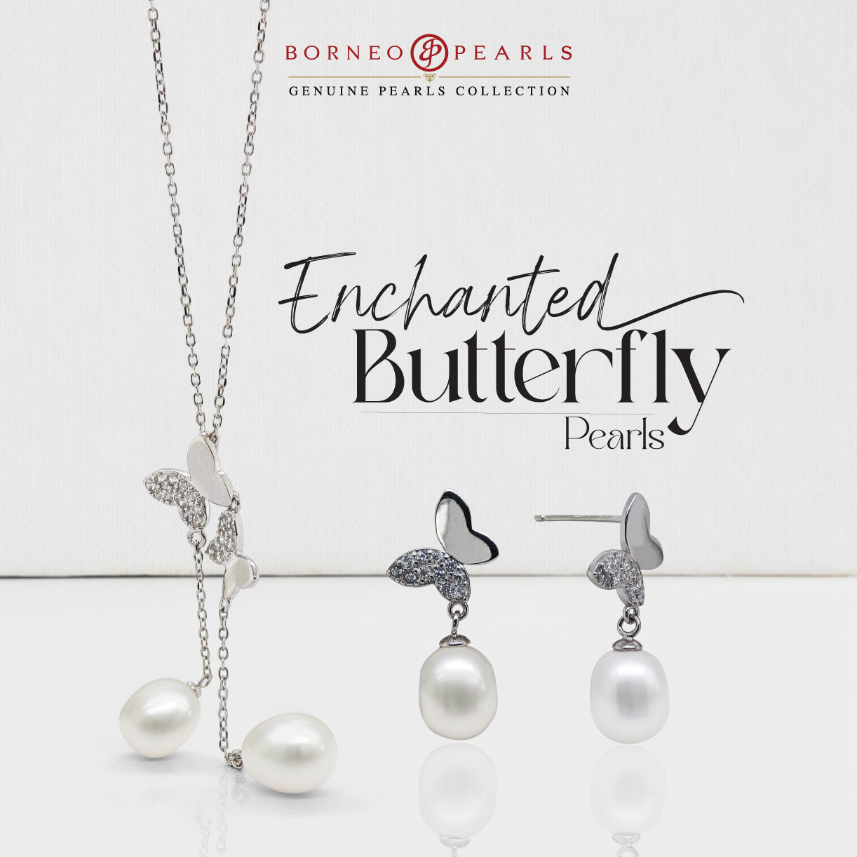 Enchanted Butterfly Pearl Set